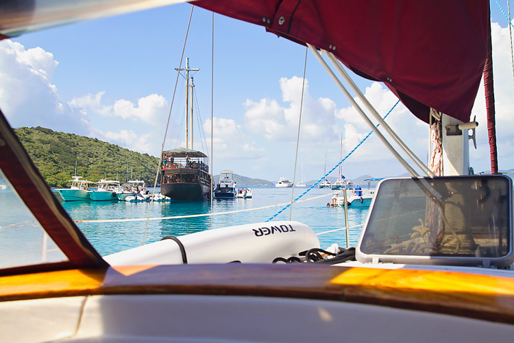 Sailing-Blog-Cruising-Caribbean-BVI-British-Virgin-Islands-Normans-Island-The-Caves-Snorkeling-Willy-T's-Bar-Floating-Party-Barge-William-Thorton-LAHOWIND-eIMG_9974