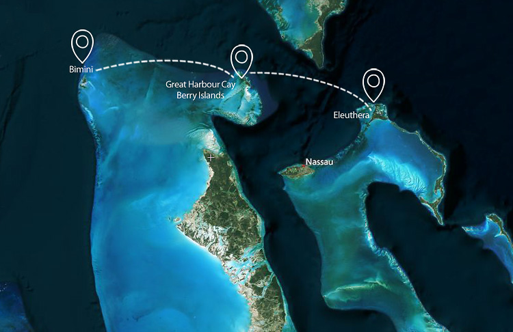Sailing-Blog-LAHOWIND-Bimini Berry Eleuthera Map
