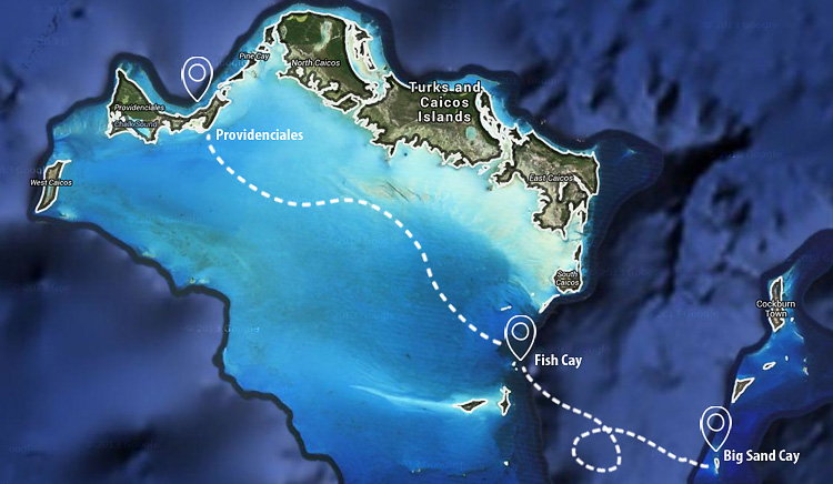 Turks+Caicos Map